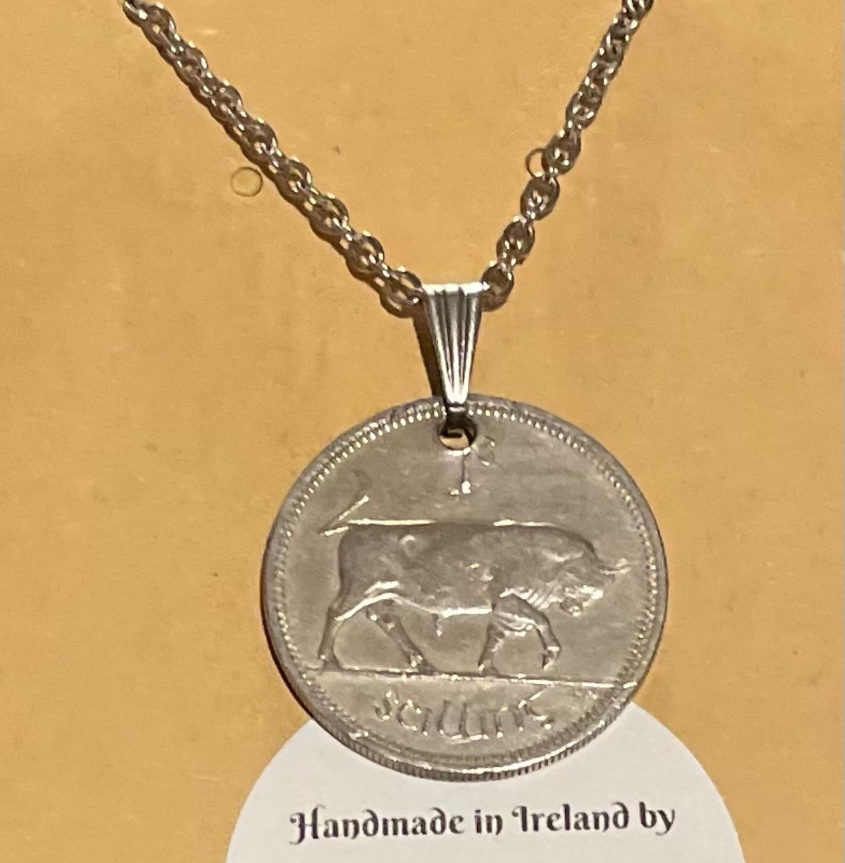 Irish Pre Decimal and Decimal Coin Necklace 18 inch. Multiple types available