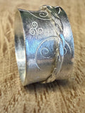 Handmade Sterling Silver Fidget Spinner ring size M