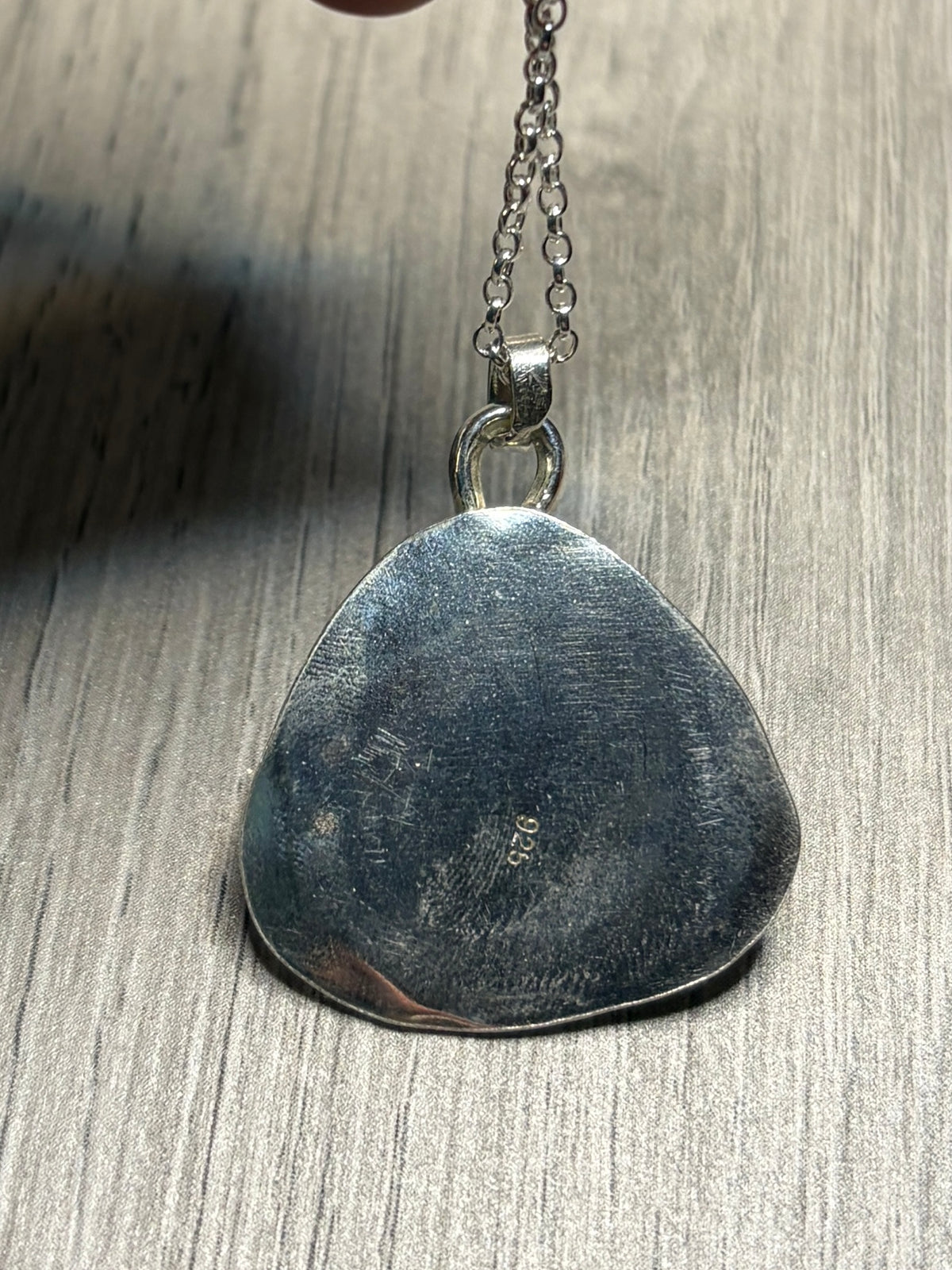 Handmade sterling silver Triskele pendant on a 20inch chain