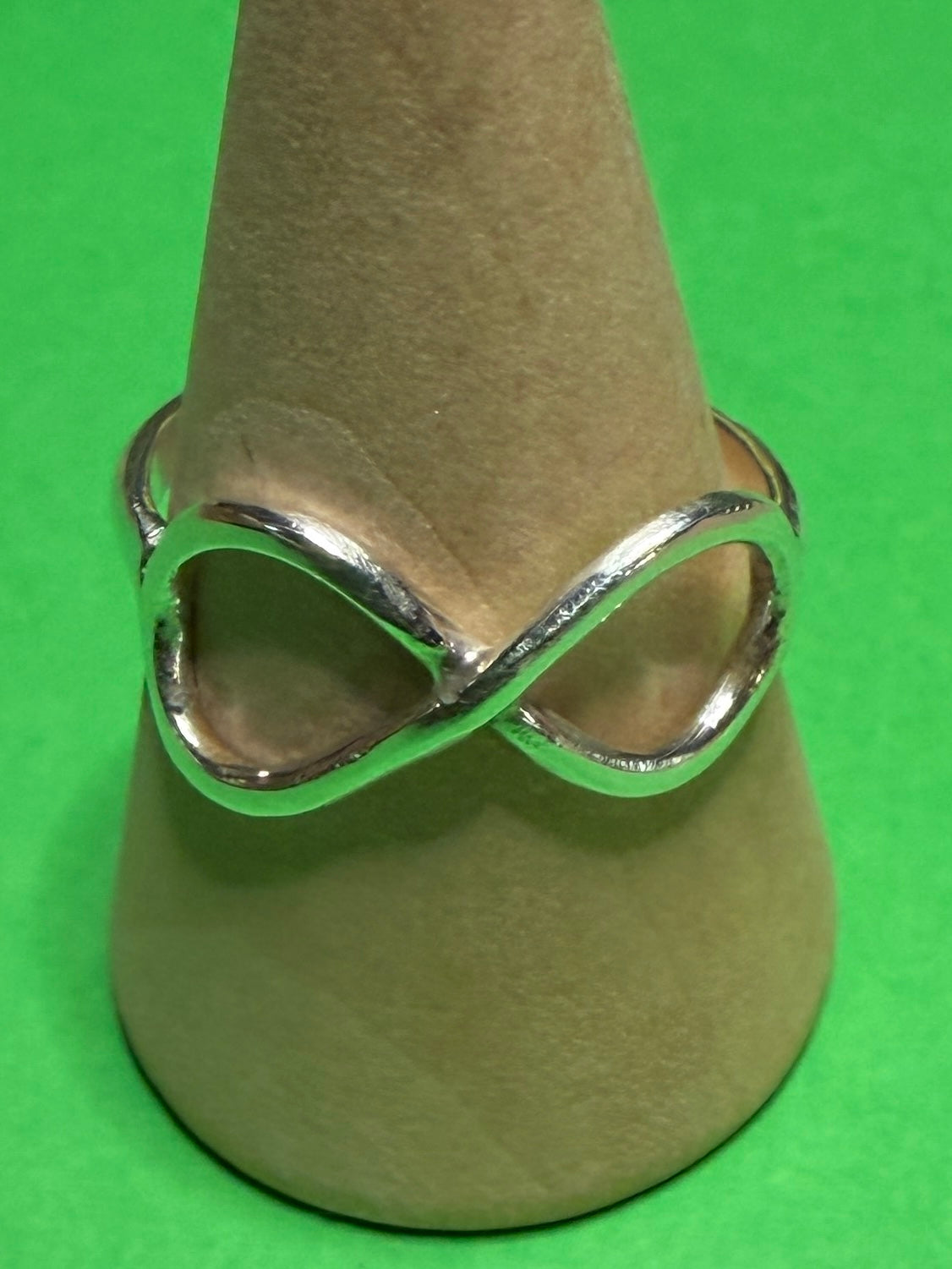 Handmade sterling silver infinity ring