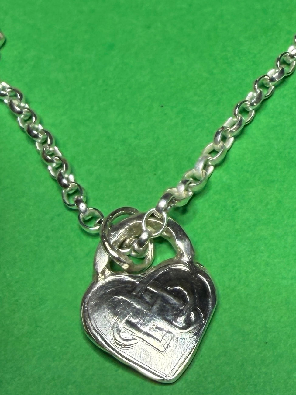 Handmade sterling silver Celtic heart small pendant