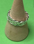 Hand made silver Celtic woven ring. Size M &1/2