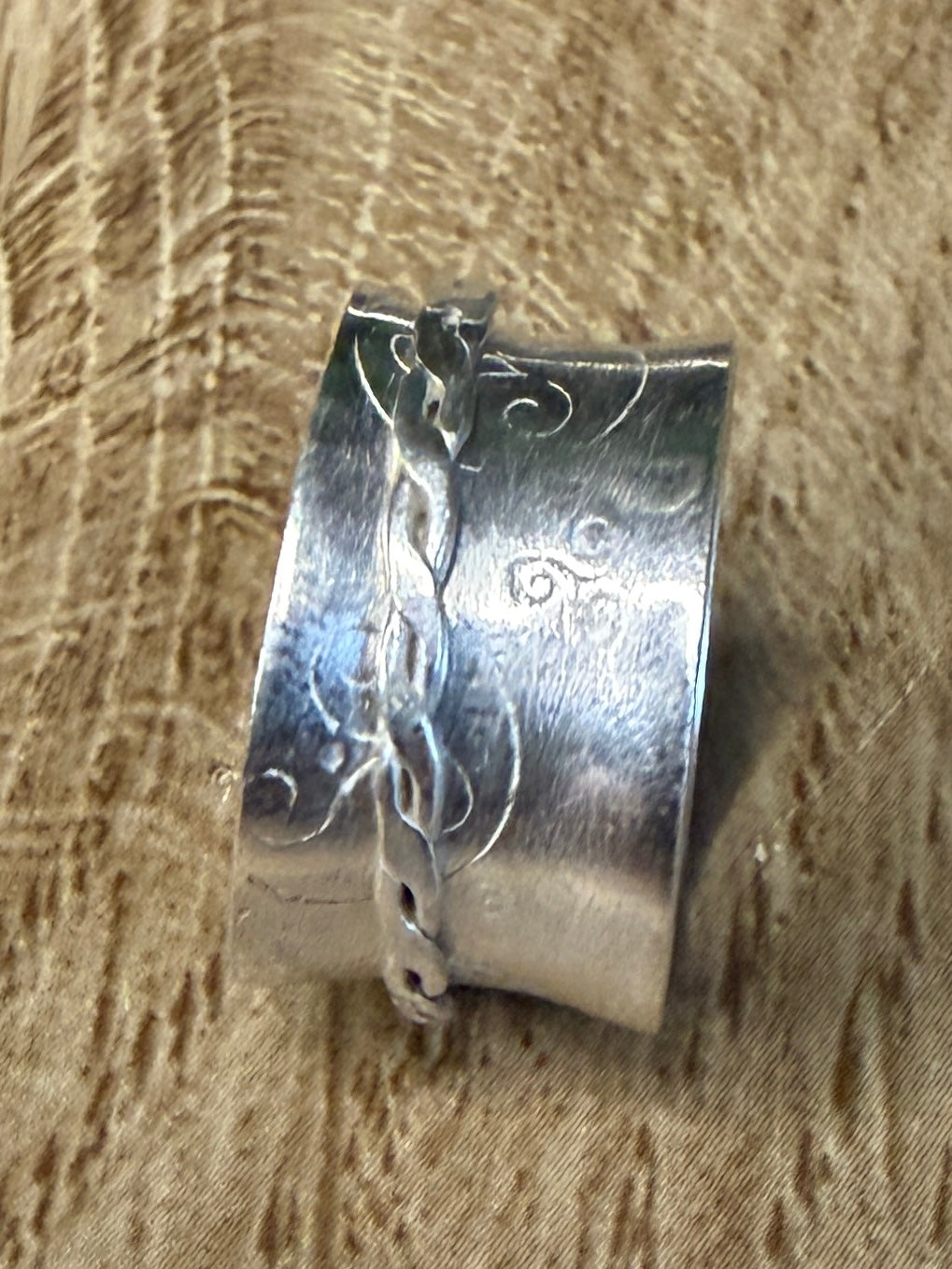 Handmade Sterling Silver Fidget Spinner ring size M