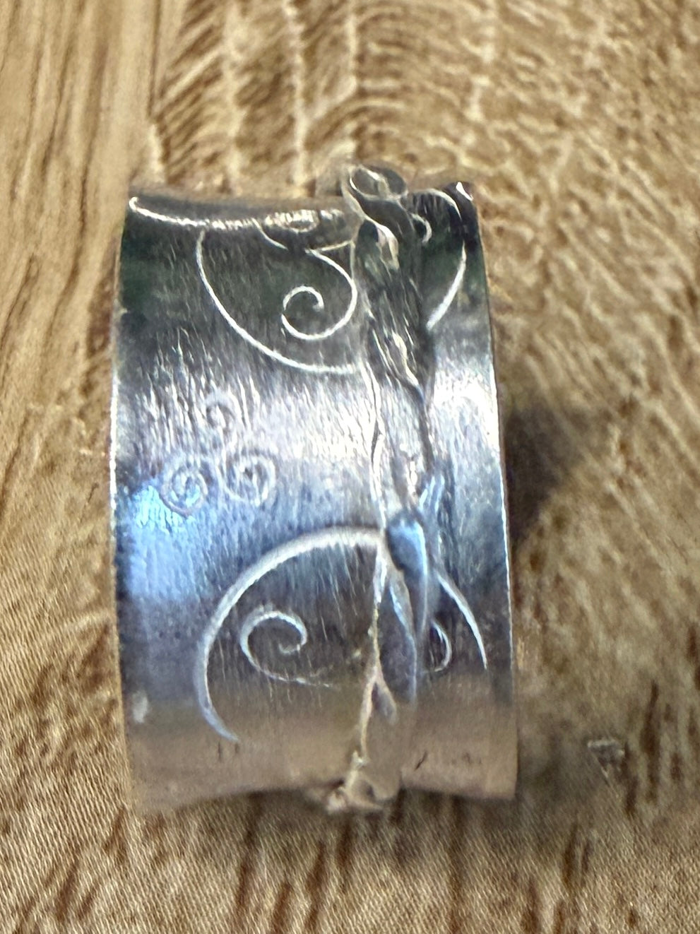 Handmade Sterling Silver Fidget Spinner ring size M