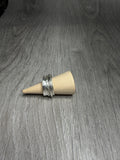 Handmade sterling silver fidget anti anxiety spinner ring.